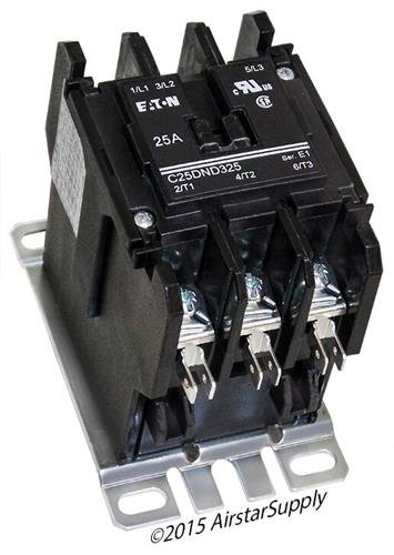 Replacement for Square D 8910DPA23V09 - Replaced by Eaton/Cutler Hammer C25DND325B 50mm DP Contactor, 3-Pole, 25 Amp, 240 VAC Coil Voltage