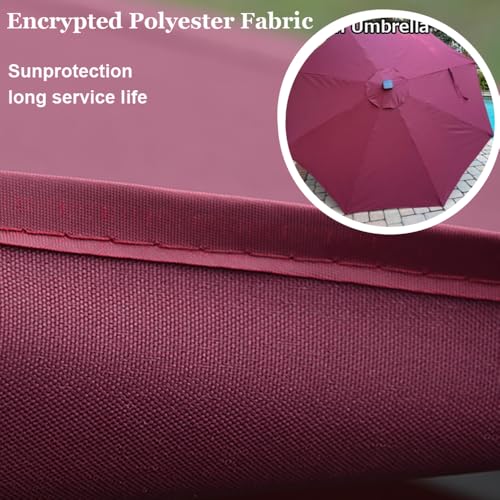 Auvent de remplacement pour parasol usé de jardin ou de plage - 7