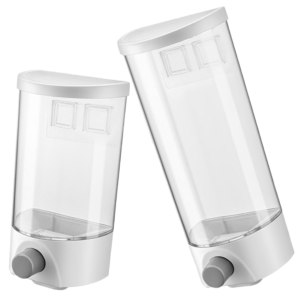 Healeved Botes de Almacenamiento de Cocina 2 Piezas Abs 1, 5l y 1l