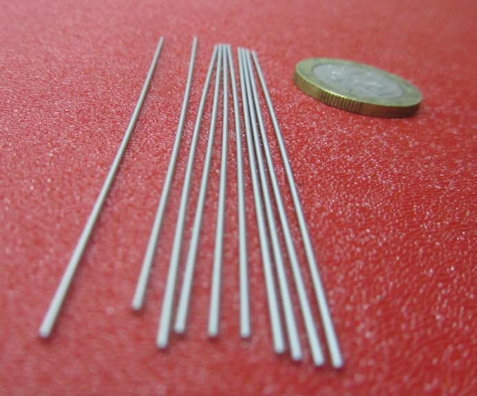 316 Stainless Steel Hardened Shaft .031" Diameter x 3" Long 10 pcs