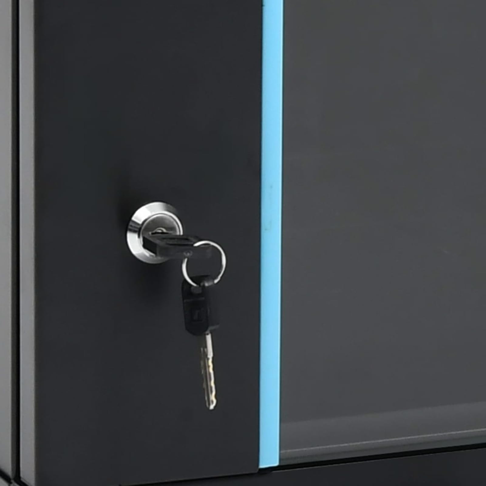 4U Armoire réseau murale 19" IP20, acier laminé à froid et verre de sécurité, noir, 600 x 450 x 285 mm, verrouillable avec serrure - pour routeur, modem, appareils réseau
