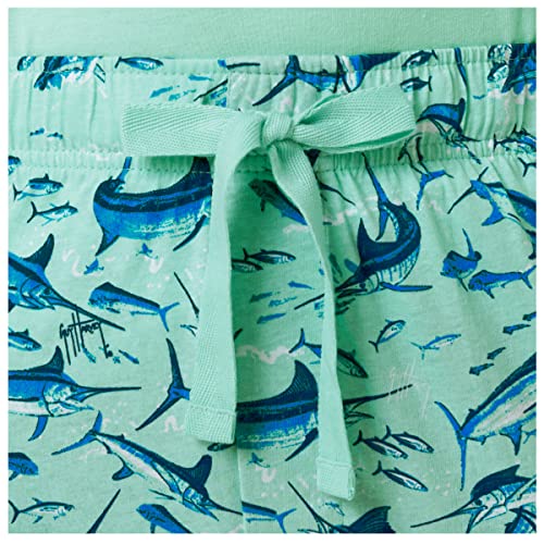 Guy Harvey Men's Sleep Pajama Shorts, Beach Glass/Tossed Bills, X-Large #TOP2