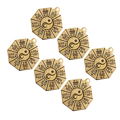 NUOBESTY 6pcs Yin Yang Keychain Charm Chinese Feng Shui...