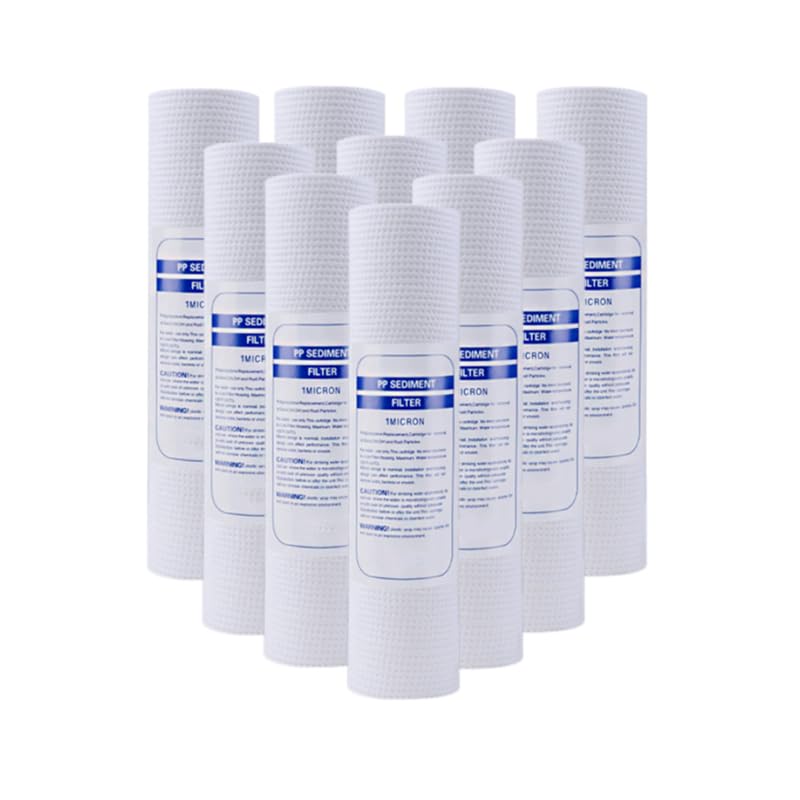 10 unidades filtro de agua PP algodón filtro filtro filtro de sedimentos de agua para cocina de polipropileno