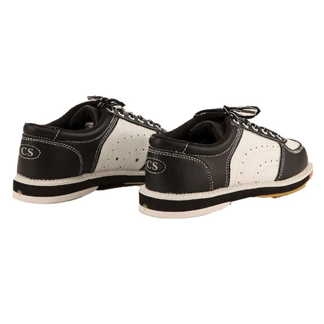 VEACAM Womens Bowl Shoes Indoor Walking Shoes Breathable Leather Bowling Shoes Lightweight Bowl Gym Sneakers,White,4