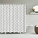 WMHHN Tenda da Doccia in Poliestere con Stampa Geometrica in Stile Nordico Tenda per Porta Perforata Adatta per La Parete del Bagno Bianco Nero