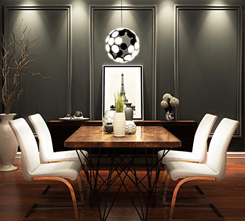 Vonn Vmc32610Bl Globe Chandelier, 15.55"L X 15.55"W X 134.25"H, Black #TOP4