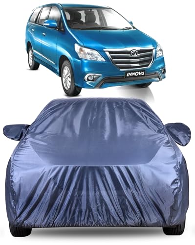 Image of Autofact Premium Car Cover for Innova 2000-2016 | All Weather Water-Resistant Full Body Car Cover | Light-Weight Triple-Stitched Outdoor Shield with UV Protection, Dustproof & Heat-Resistant