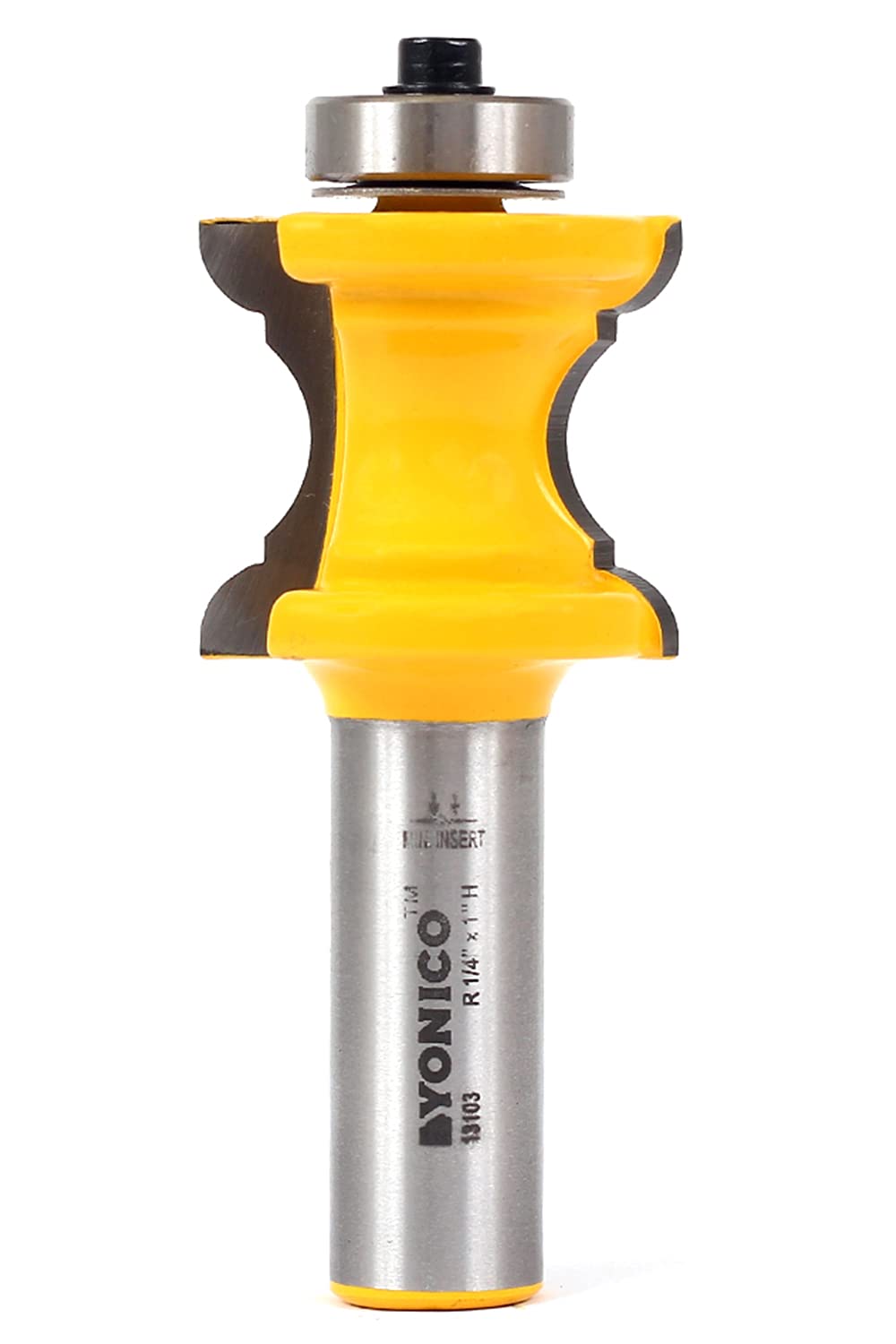 YONICO Router Bits Bullnose and Cove Furniture Molding & Trim 1-Inch 1/2-Inch Shank 13103