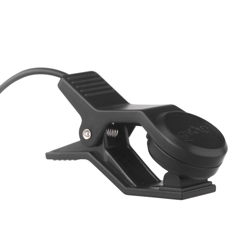 Generic Cherub WCP-55 Herramienta Musical con Pastilla con Clamp/Holder y Cable Jack de 1/4", Fácil de Enchufar, Liviana, Ideal para Guitarras Acústicas y Ukeleles (negro)