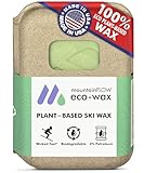 mountainFLOW Plant-Based, Biodegradable, Petroleum Free Ski/Snowboard Hot Wax, Cold (-5 to 15F | -21 to -9C)