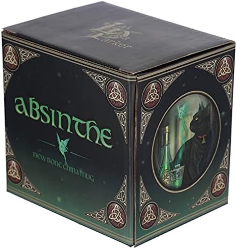 Lisa Parker New Bone China Mug - Absinthe Cat