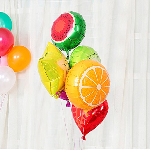 Simple Polymer 18" Fruit Balloons Foil Balloons Mylar Balloons For Party Decoration, Pack Of 24 #TOP2