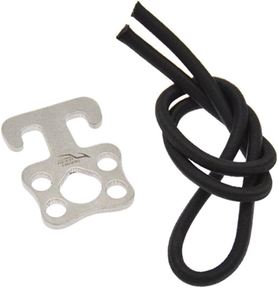 Scuba Diving Sidemount Bungee Loops with 316 Marine-Grade Steel Hook, 50 cm Elastic Cord (5 mm), Compact Waist-Mounted Attachment Side-Sling Configuration