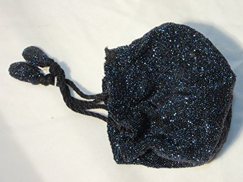 Antique Vintage Beaded Purse - Very Collectible Beautiful Blue Beads