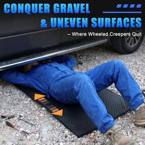 Image of Rolling Creeper Mat, 145x67cm Portable Under Car Repair Pad