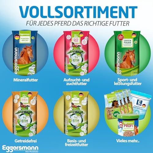 Eggersmann Mein Pferdefutter Rosse Kur 4 kg – Ergänzungsfuttermittel für Pferde – Mit Betacarotin zur Unterstützung der Fruchtbarkeit von Hengsten & Stuten – Nährstoffreiches Pferdefutter