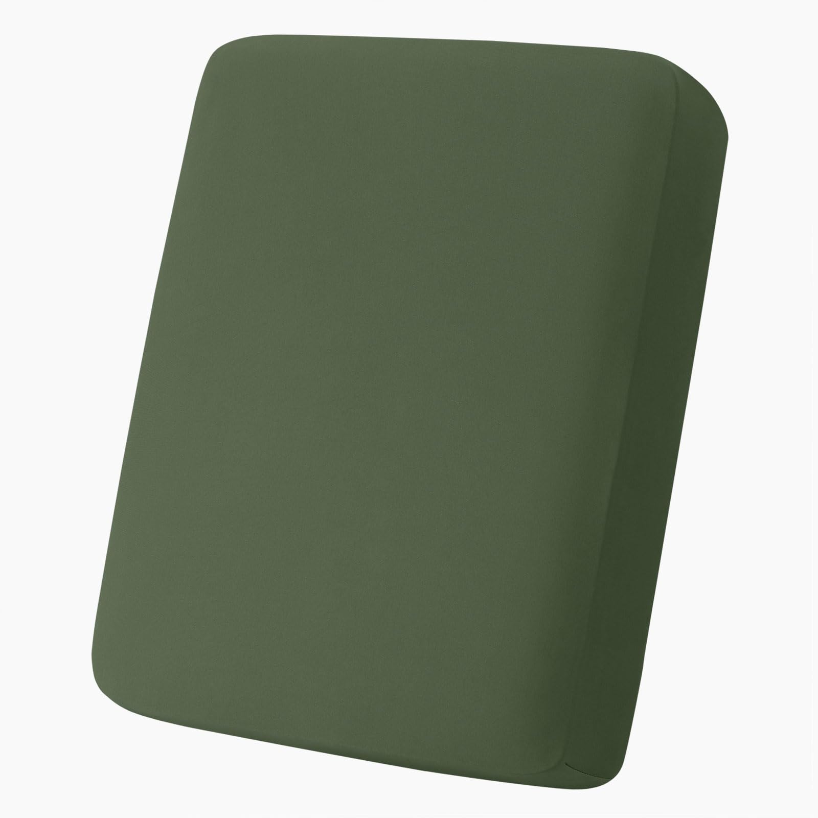 hyha Milk Silk Couch Cushion Covers, Soft Magic Sofa Covers Washable for Cushion Couch, Stretch Sectional Outdoor Cushion Covers for Patio Furniture with Elastic Bottom(Small, Bronze Green)