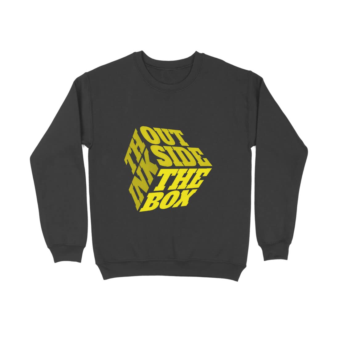 Marvelous90s Men's Lattest Think Outside The Box Regular Fit Sweatshirt