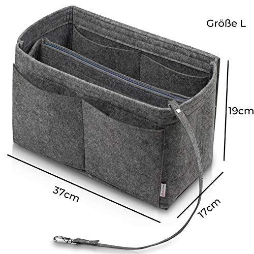 Umatter® Borsa organizer in feltro con portachiavi...