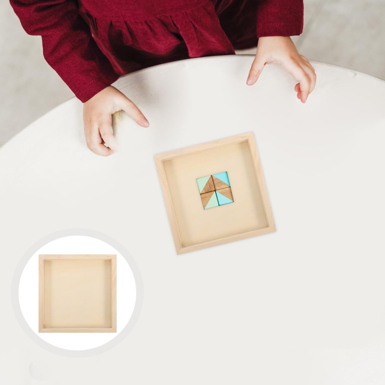 BESPORTBLE 6 Pack Wood Panel Boards, 4.7x4.7inch Unfinished Wood Canvas Square Painting Panel Boards for Crafts Paint DIY Drawing Pouring Art Projects