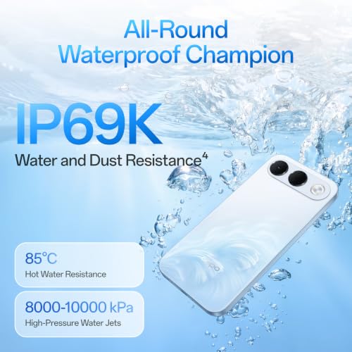 Image of OPPO F35 5G | 8GB+128GB | Wave Blue | 8000mAh Battery + 80W SUPERVOOC | 6.57 inch 120Hz AMOLED Display | Dimensity 6360 MAX 5G | 50MP Front & 50MP Rear Camera | IP69K Water & Dust Resistance