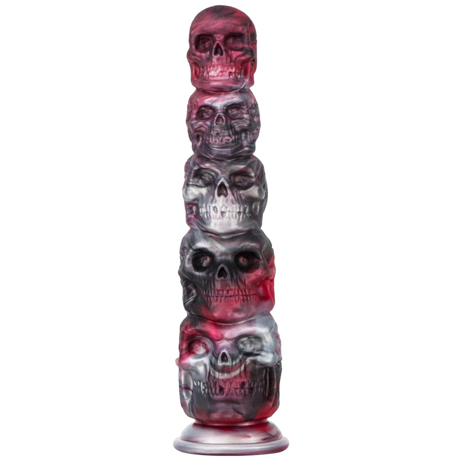 Gode réaliste en silicone liquide avec ventouse et fonction plug anal - Modèle B