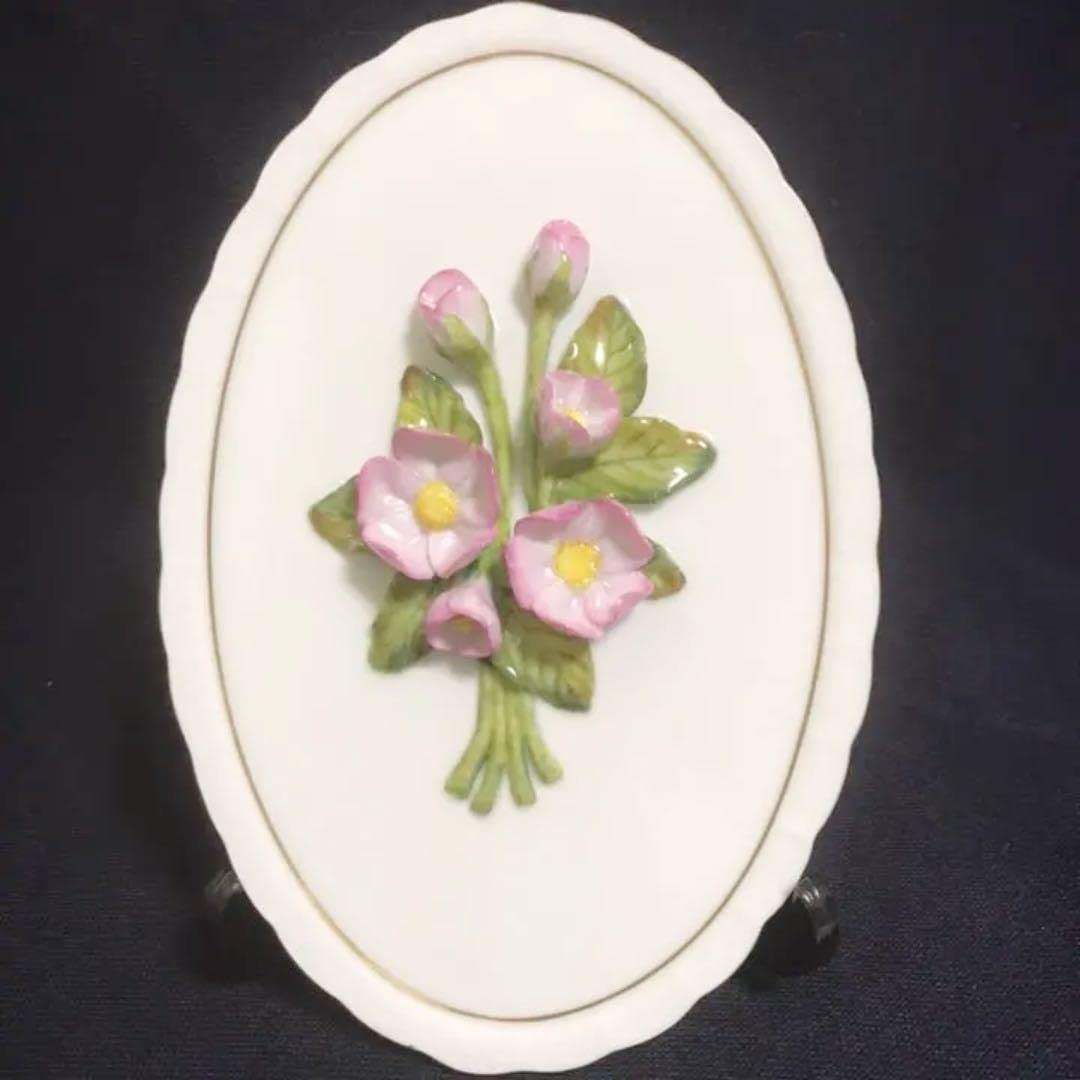 ヘレンド 立体陶板 希少 レア ピンクの花 Amazon.co.jp: ヘレンド 立体陶板 レア ピンクの花 NMMJP