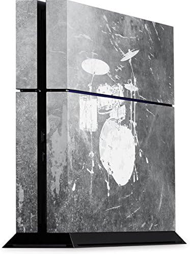 Skinit Decal Gaming Skin for PS4 Console - Originally Designed Faded Drumset Design