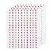 TOYANDONA 3200Pcs 10mm Autocollant Autocollant en Forme de flèche Autocollant de Produit défectueux étiquette de flèche Rouge pour vérification de la qualité (Blanc + Rouge)