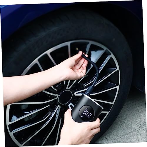 PartyKindom Mini Bomba Pneu Elétrica Autopropelida Portátil Portátil Carregamento Sem Fio Display Di