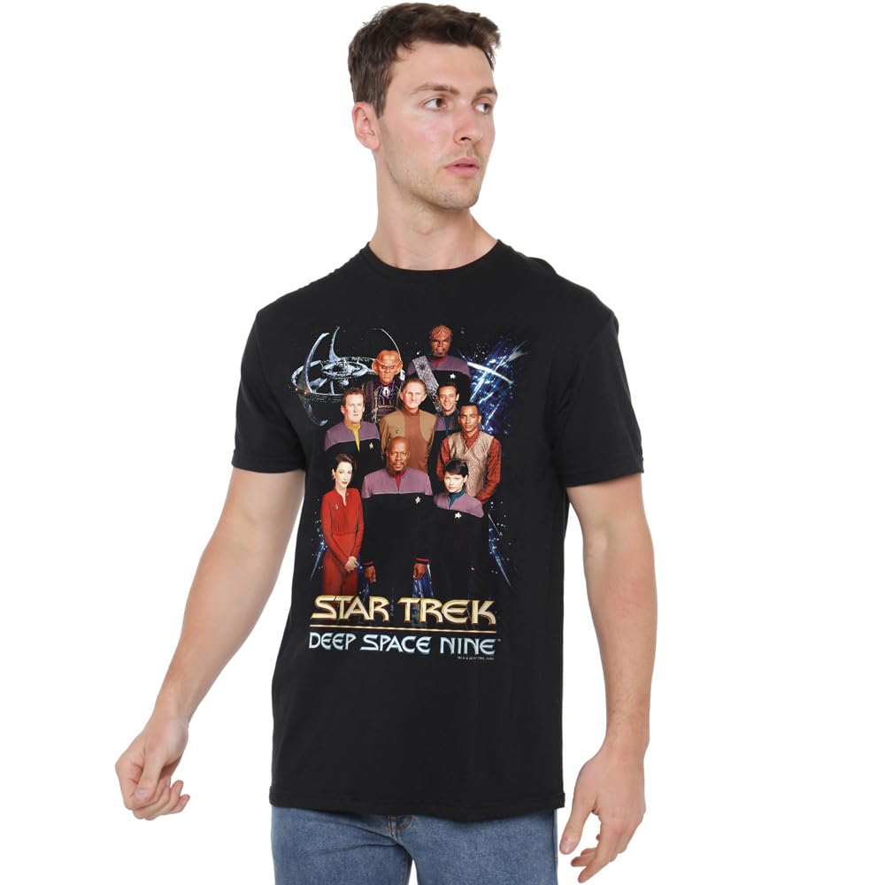 Star Trek Feline Galaxy Unisex T Shirt, Black, X-Large