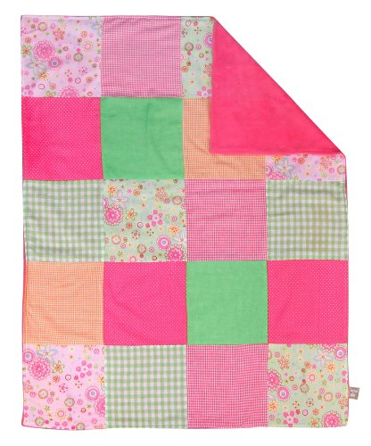 Image of Trend Lab Multi-Patched Receiving Blanket, SherbetGreen