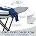 STAHLMANN ® Bügelbrett [120x38 Bügelfäche ] grau mit rutschfesten Füßen – robuster Bügeltisch – extra stabiles Bügelbrett [Made IN Europe] – Tischbügelbrett