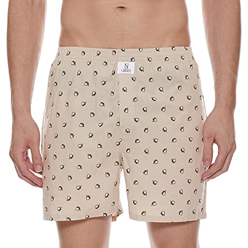 Image of Longies Men's Cotton Printed Regular Boxer Shorts