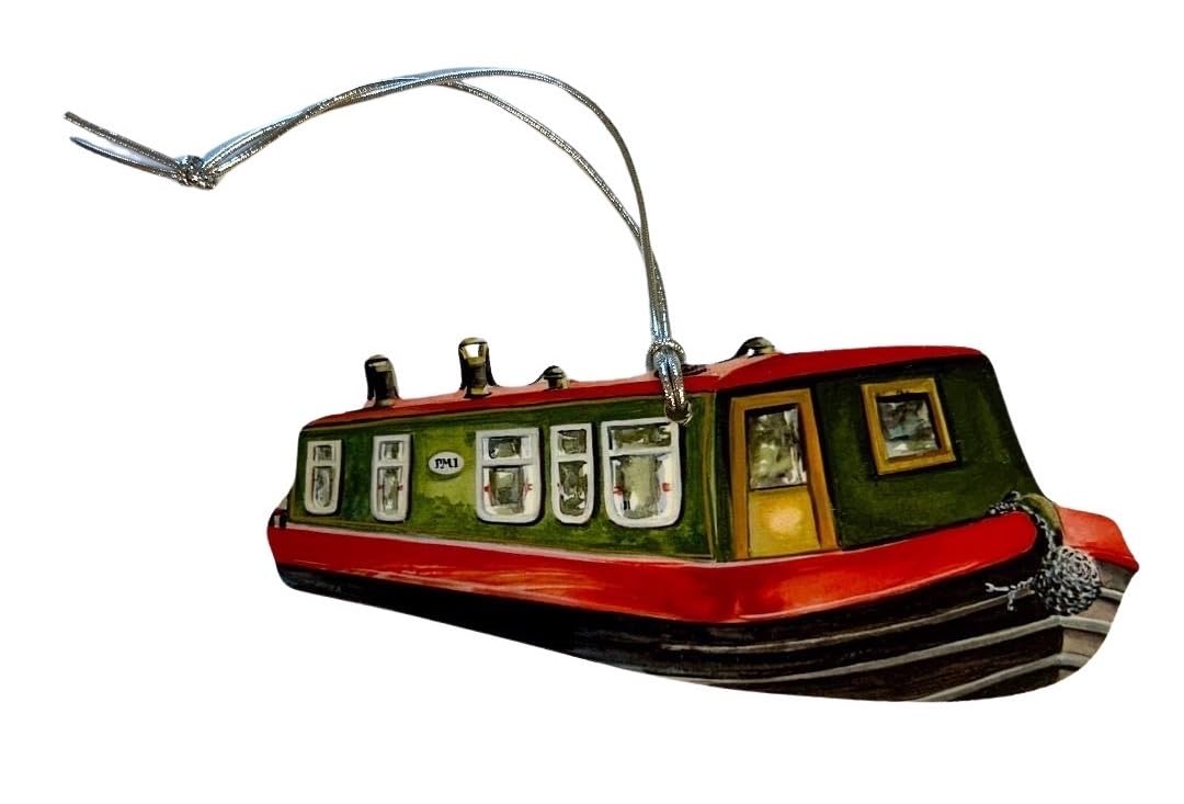 Canal Boat Hanging Decoration - Narrow Boats - WT38-D