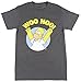 Men's Simpsons-Homer Woo Hoo! T-Shirt, Charcoal Heather, Medium