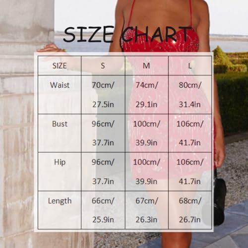 Women's Sequin Embroidery Sparkly Mini Dress Homecoming Short Dresses Rhinestone Tie-Strap Halter Dresses for Women3