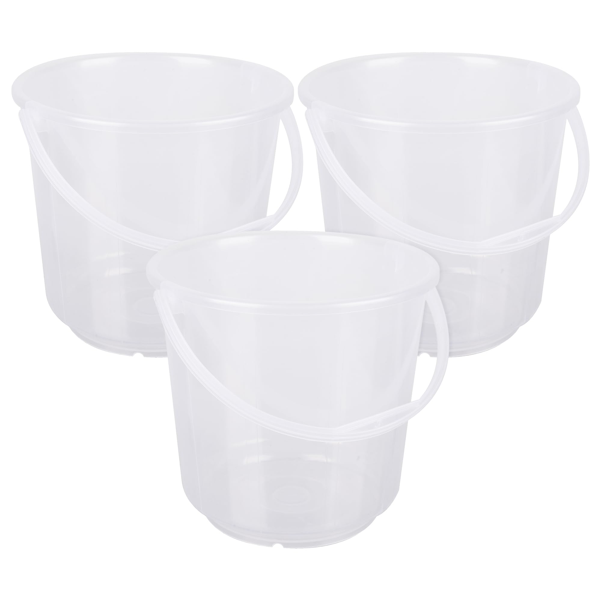 Heart Home Bucket | Plastic Bucket for Mopping | Bucket for Cleaning | Storage Container Bucket | Water Storage Bucket | Bathroom Bucket | Plain Bucket | 7 LTR | Pack of 3 | Transparent (B0CKNC5JR2) Amazon Price History, Amazon Price Tracker
