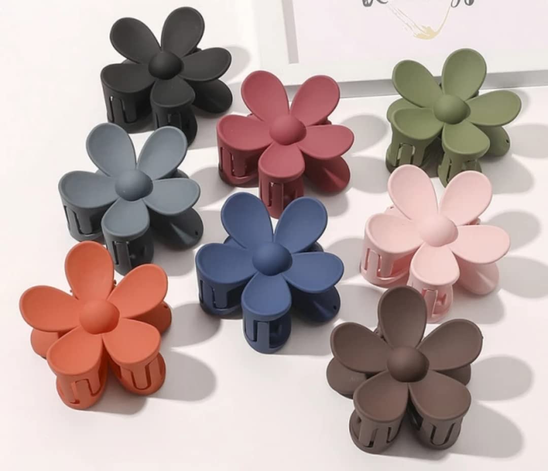 KK CREATIONS 7PCS OF Multicolor Floral design claw clip.You can use these Everyday Can Style these claw clips in various ways with any casual wear to complete the look
