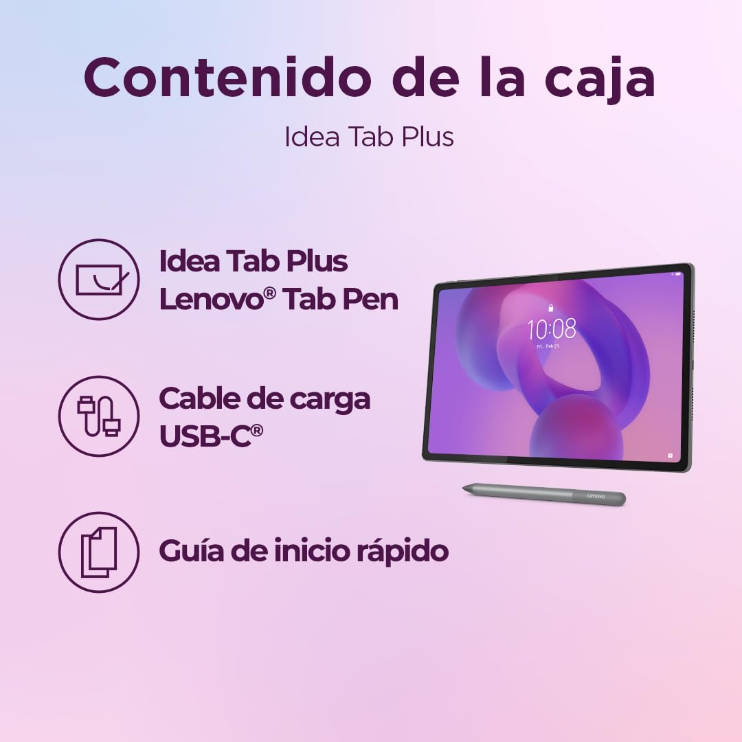 Lenovo Idea Tab Plus Tablet 12.1" 2.5K 12GB RAM 256GB MediaTek Dimensity 6400 90Hz Android 15 Luna Grey