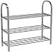 Stojak na buty 3-poziomowy stojak na buty, półka na buty ze stali nierdzewnej, prosty gruby metalowy organizer do przechowywania butów, idealny do przedpokoju, salonu, sypialni, półki na buty (kolor: A)