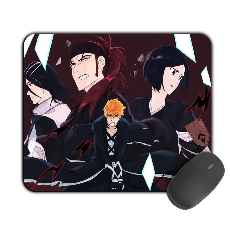 Image of Printed Designer Mouse Pad Ichigo Friends (200MM X 240 X 3MM) Enhance Gaming and Work Performance Comfortable and Precise Non-Slip Water Proof Bleach Mouse Pad.
