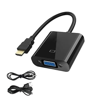 HD 1080P HDMI-Compatible to Cable Adapter with Power Supply HDTV Male to Female Converter for PC TV TabletsB