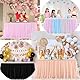 Pmnzdy Tüll Tischrock Tütü Tischröcke Tutu Tischdecke Tischdeko Schreibtisch Gaze Tüll Tisch Rock Tischdekoration für Hochzeit, Geburtstag, Valentinstag, Weihnachten, Party, Bar Grün 183×77cm