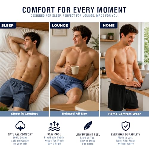 Bóxer tejidos para hombre ropa interior cómoda de algodón Pierre Klein 7
