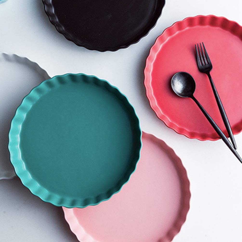 Okrągły talerz ceramiczny na śniadanie, talerz do Sushi, włoski talerz na makaron, zastawa stołowa do domu, restauracji, na imprezy, miski na płatki i makaron