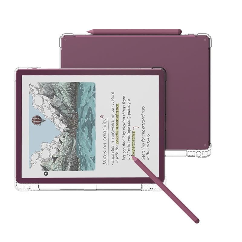 Soft TPU Protective Cover for Kindle Scribe 11"/Scribe Colorsoft 11"/2026 E-reader Transparent Skin-friendly Full-protection Case Anti-scratch Shockproof Anti-drop Sleeve Shell (With Pen Slot) — view 7