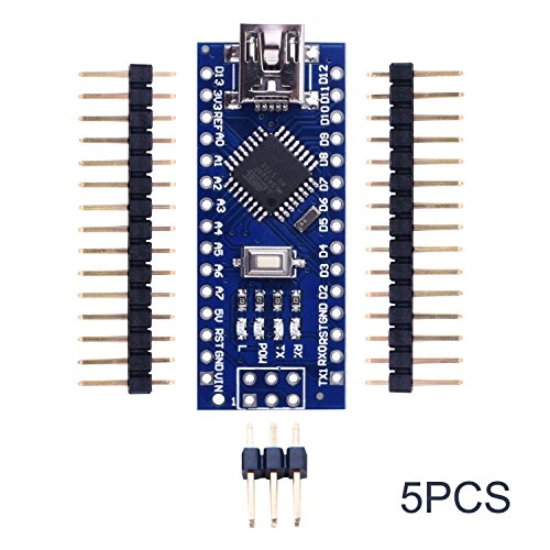 Longruner for Arduino Mini Nano V3.0 ATmega328P 5V 16M Micro Controller Board Module with USB Cable for ArduinoIDE 5Pcs - Thumbnail 6