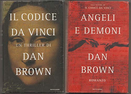 lotto 2 libri dan brown - codice da vinci + angeli e demon